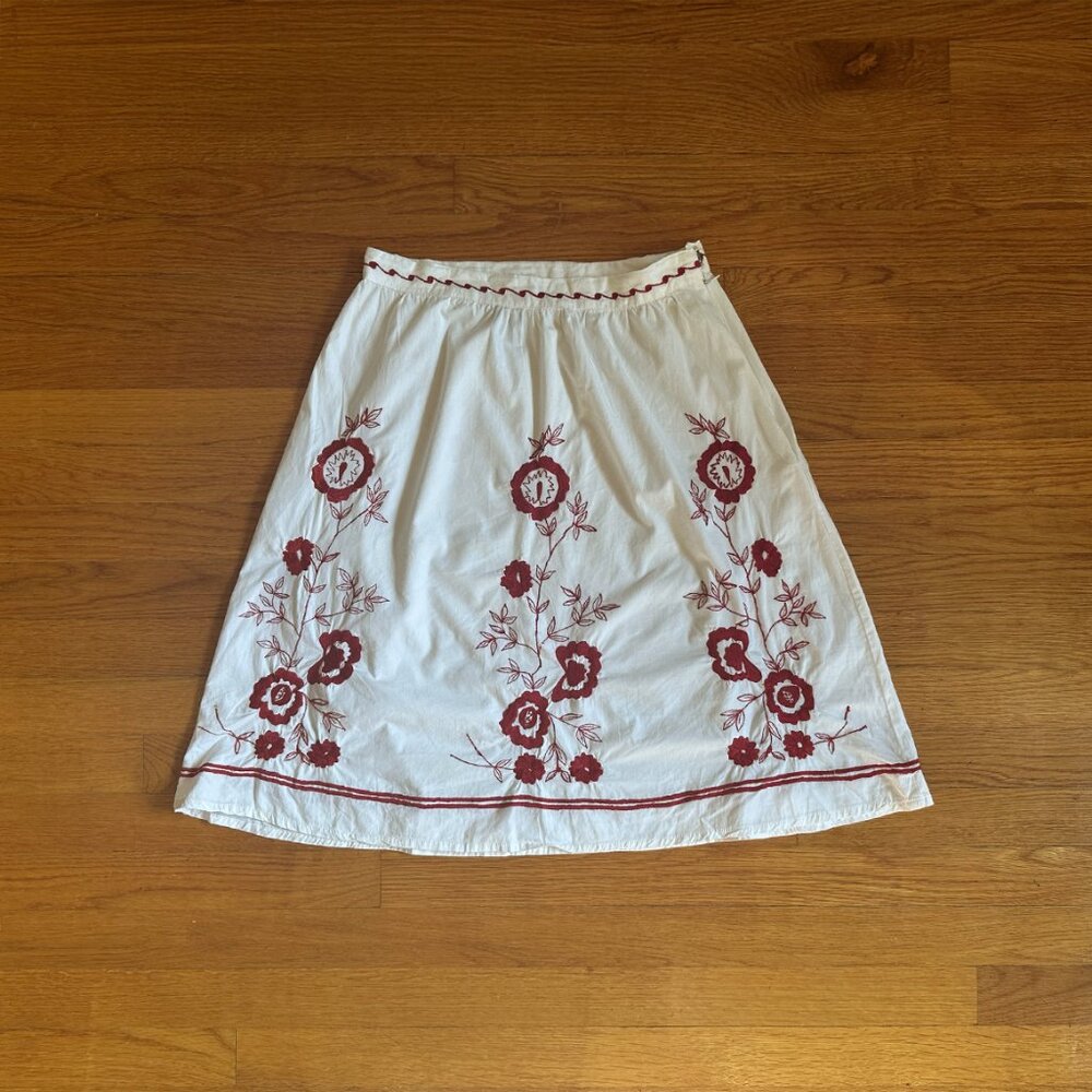 Rampage Embroidered Floral Skirt